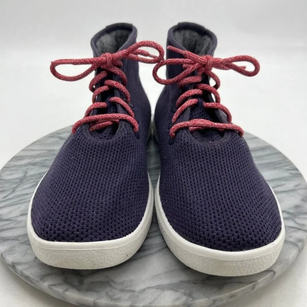 Allbirds Mens 12 Sneakers Purple Tree Topper Shoes High Top Lace Up Knit Trainer